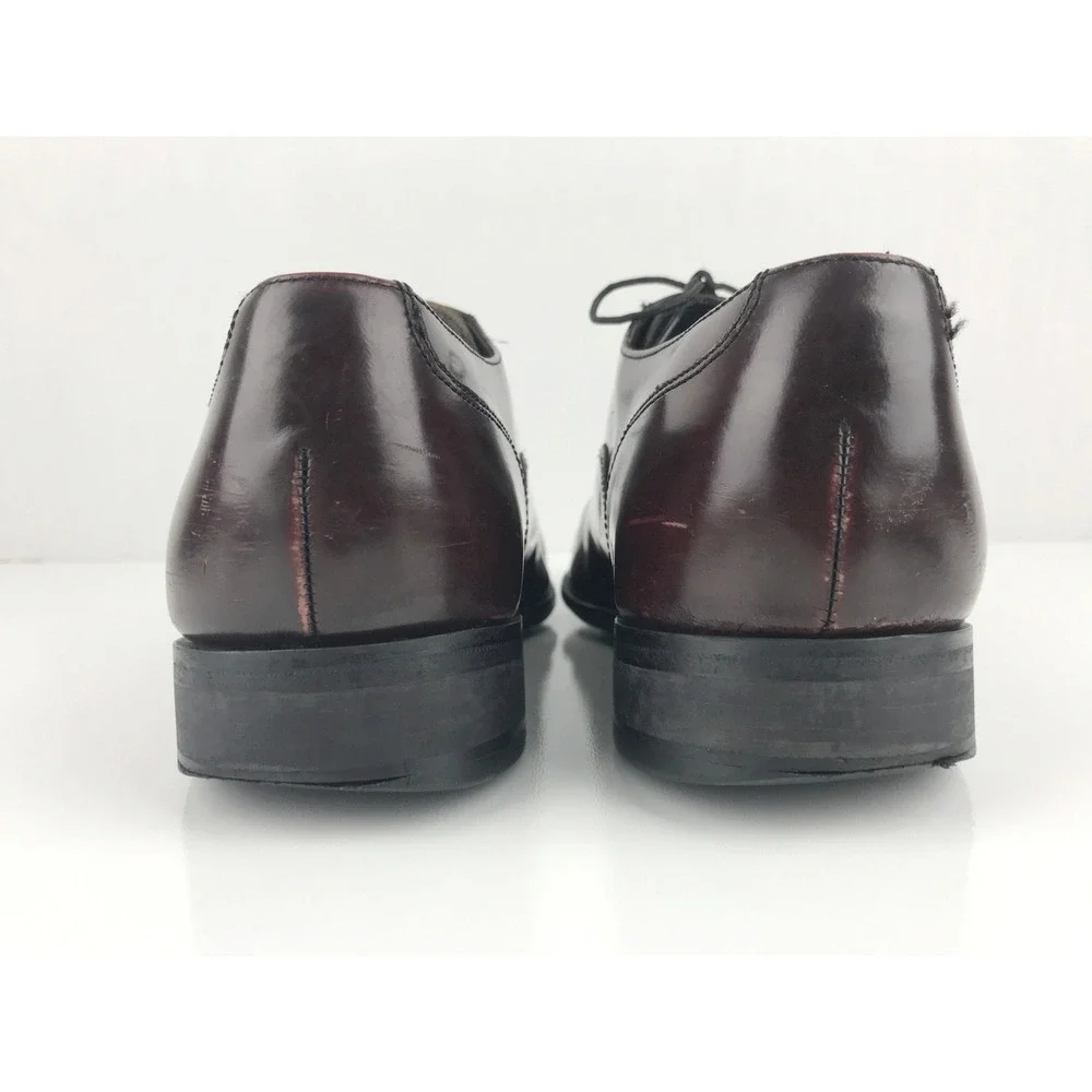 Florsheim Oxford Mens Cap Toe Dress Shoes Leather Dark Brown Lace Up 9.5 EEE‎